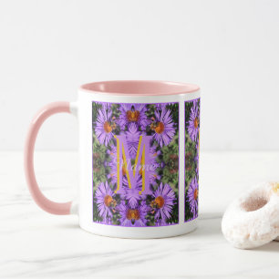 Taza Monograma Personalizado Inicial Nombre Abeja de Mi