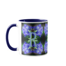 Monograma personalizado inicial nombre Gentian art