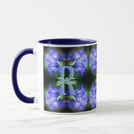 Taza Monograma personalizado inicial nombre Gentian art