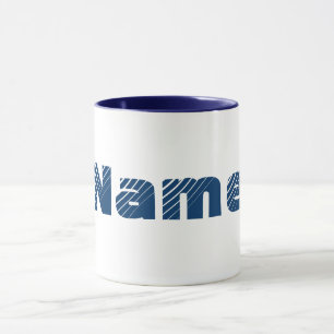 Taza Monograma tu nombre en letras negritas personaliza
