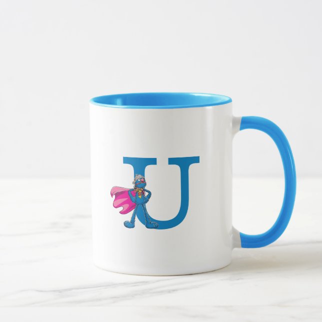 Taza Monograma U Super Grover (Derecha)