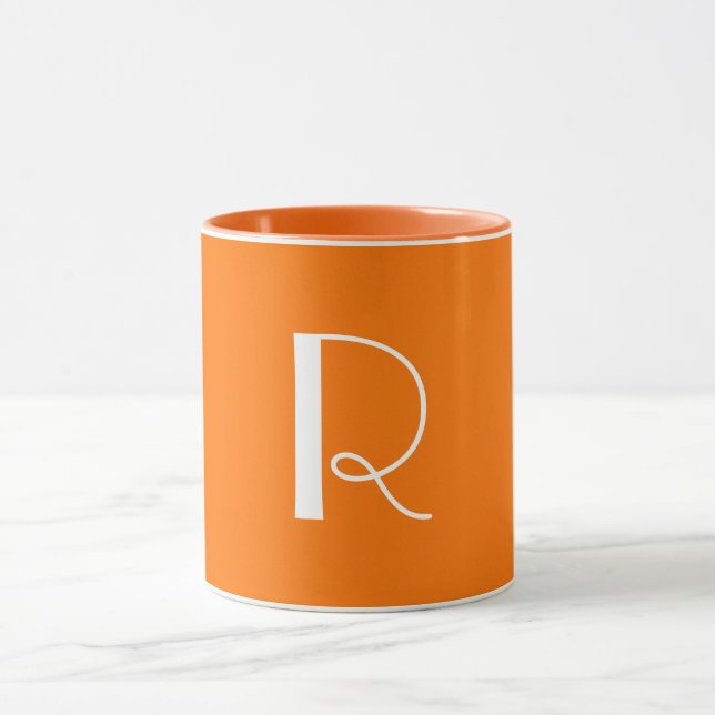 Taza Monograma Unisex Naranja Neon (Centro)