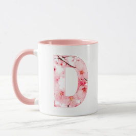 Taza Monogrammed Sakura Mug with Customizable Name