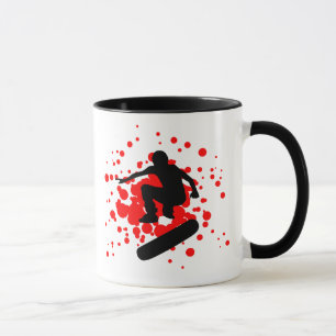 Taza monopatín. burbujas.