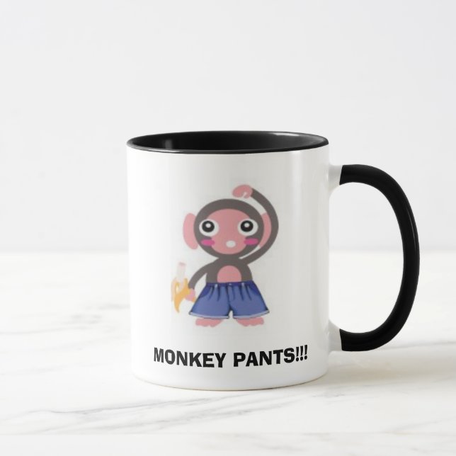 Taza ¡monos, PANTALONES del MONO!!! (Derecha)
