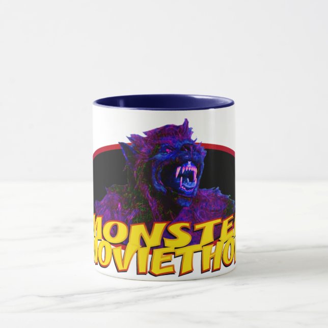 Taza Monster Moviethon Werewolf Frenzy (Centro)