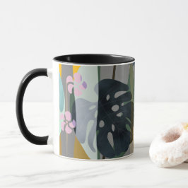 Taza monstera deja nombre personalizado