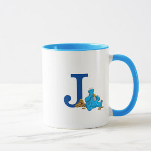 Taza Monstruo de galleta de cosecha de vintage Monogram