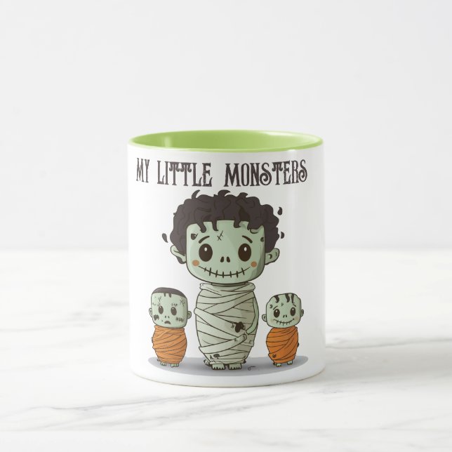Taza Monstruo momificado padre e hijos (Centro)