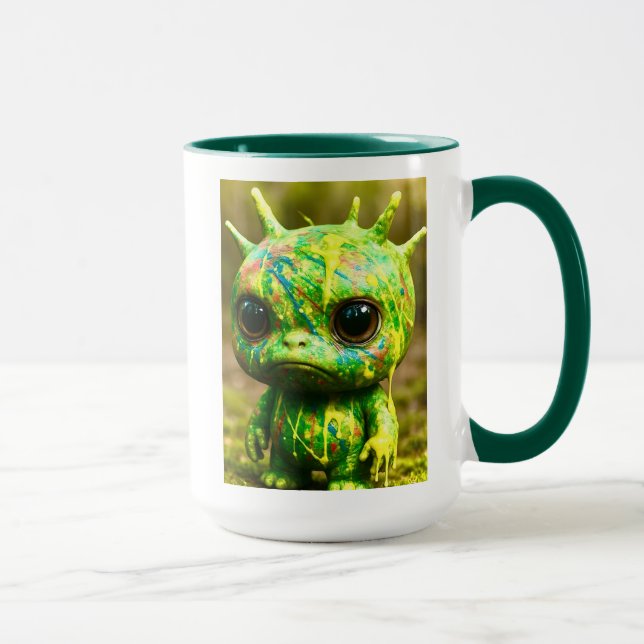Taza Monstruo verde de Goo - Impresión espeluznante (Derecha)
