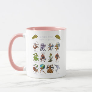 Taza Monstruos de mitología griega antiguos