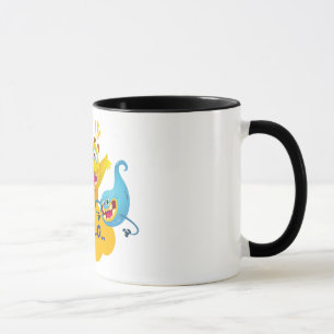 Taza monstruos lindos, hola
