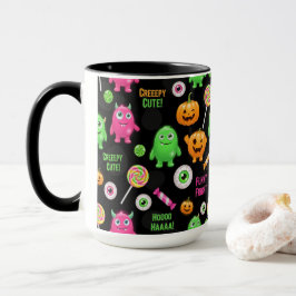 Taza Monstruos "trillados" y diversión de Halloween sin