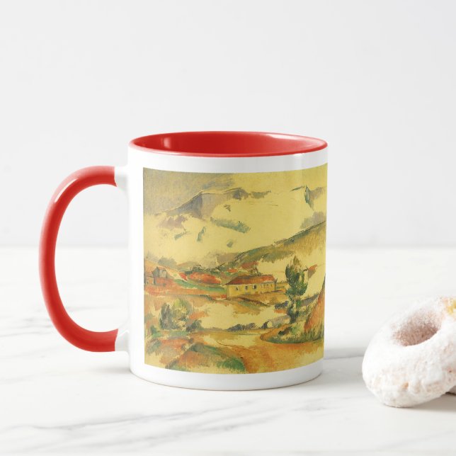 Taza Mont Sainte Victoire de Paul Cezanne, Arte de époc (Con donut)