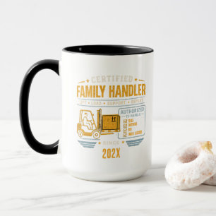Taza Montacargas para papá vintage de alta resistencia
