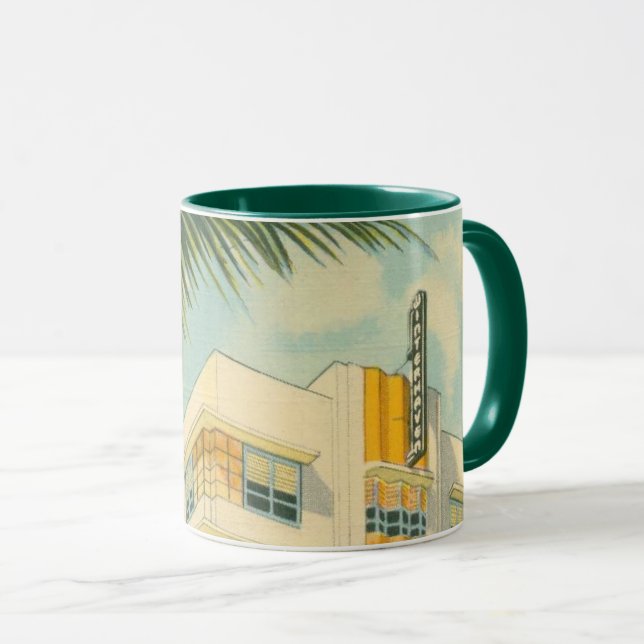 Taza Montaje artístico de Miami (Anverso derecho)