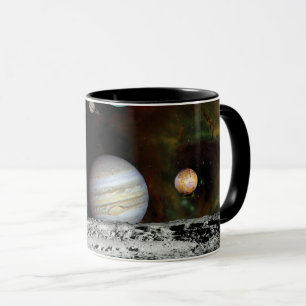 Taza Montaje de imágenes del Voyager del Sistema Solar 