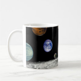 Taza Montaje de imágenes del Voyager del Sistema Solar 