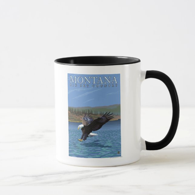 Taza Montana — Big Sky CountryDiving Eagle (Derecha)