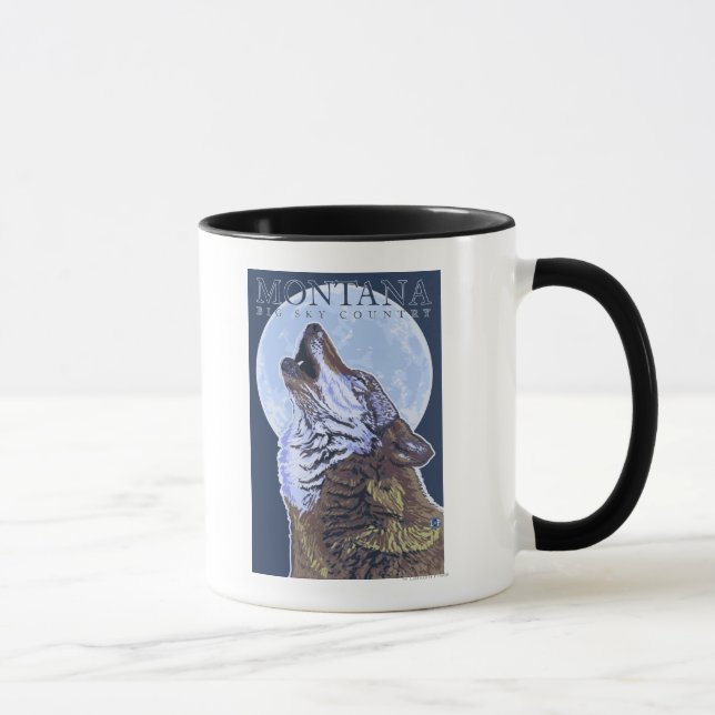Taza Montana — Big Sky CountryHowling Wolf (Derecha)