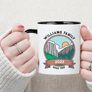 Taza Montaña de viaje por carretera de Reunión de Famil