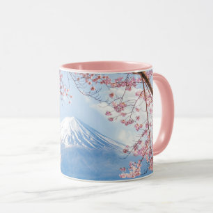 Taza Montaña Fuji   Lago Kawaguchiko   Primavera En Jap