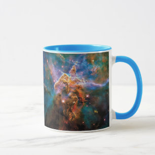 Taza Montaña Mística Nebulosa Carina Foto Espacial Hubb