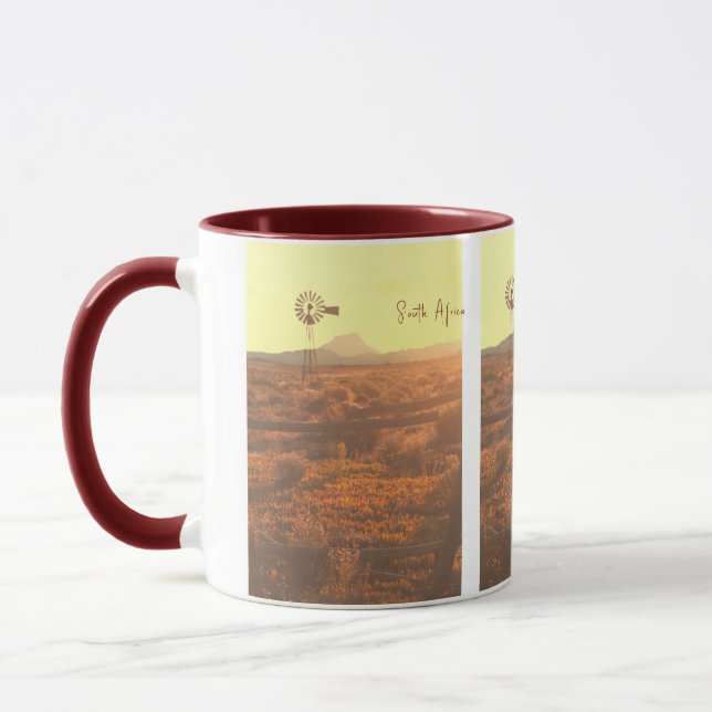 Taza Montaña natural Sudáfrica ZA Bomba eólica (Izquierda)