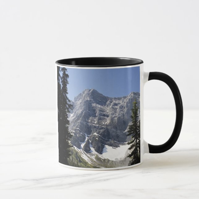 Taza Montaña reflectora del lago mountain enmarcada por (Derecha)