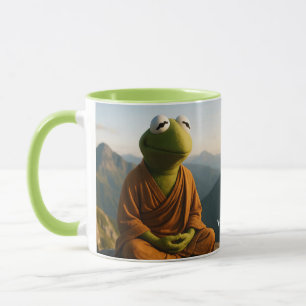 Taza Montañas de rana monje fantásticas y lindas