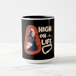 Taza Montañas del alpinismo muy altas en la vida