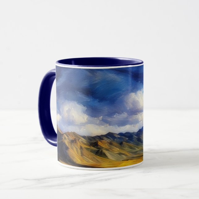 Taza Montañas en Utah Paisaje Artístico (Anverso izquierdo)