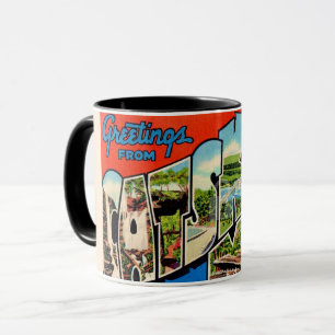 Taza Montañas retro Catskill