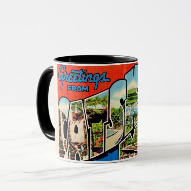 Taza Montañas retro Catskill (Anverso izquierdo)
