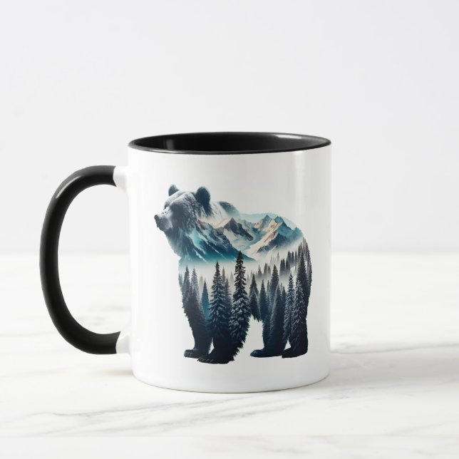 Taza Montañas y bosques de oso pardo (Izquierda)