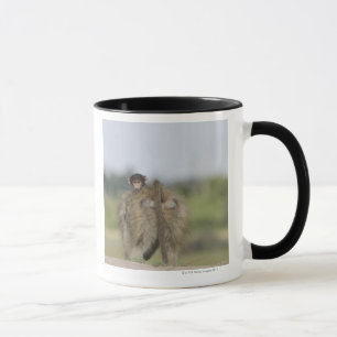 Taza Montar a caballo del babuino de Chacma del bebé