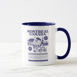 Taza Montreal Canada Retro Bagel Skyline