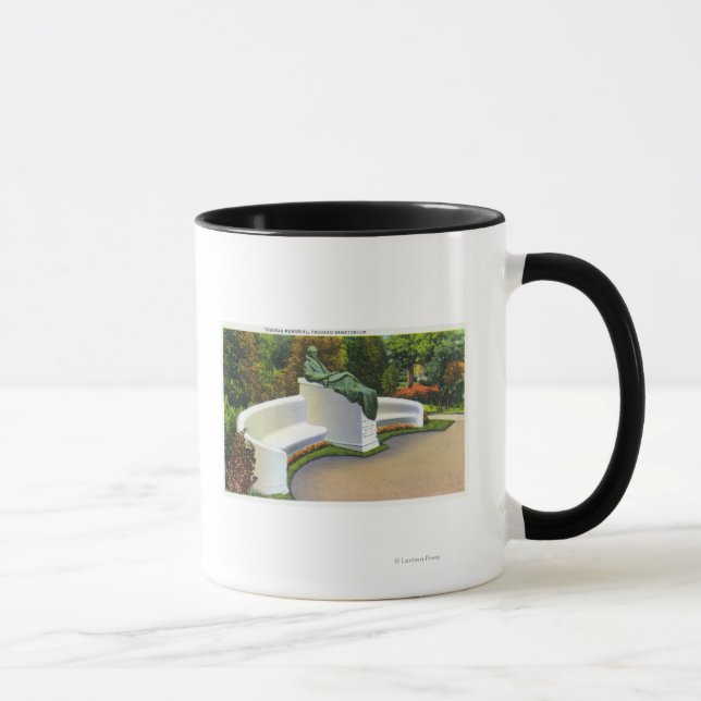 Taza Monumento a Trudeau, Escena del Sanatorio de Trude (Derecha)