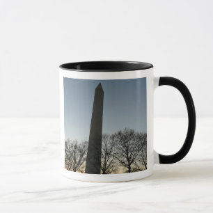 Taza Monumento a Washington en el paisaje de invierno I