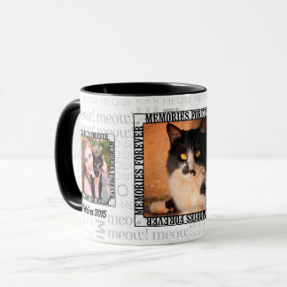 Taza Monumento al mascota 3-Fotos pérdida de un gato mi