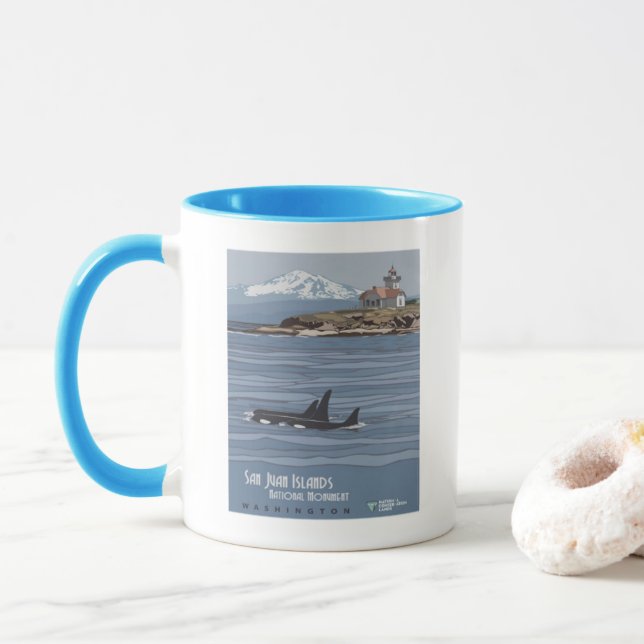 Taza Monumento Nacional de las Islas San Juan (Con donut)