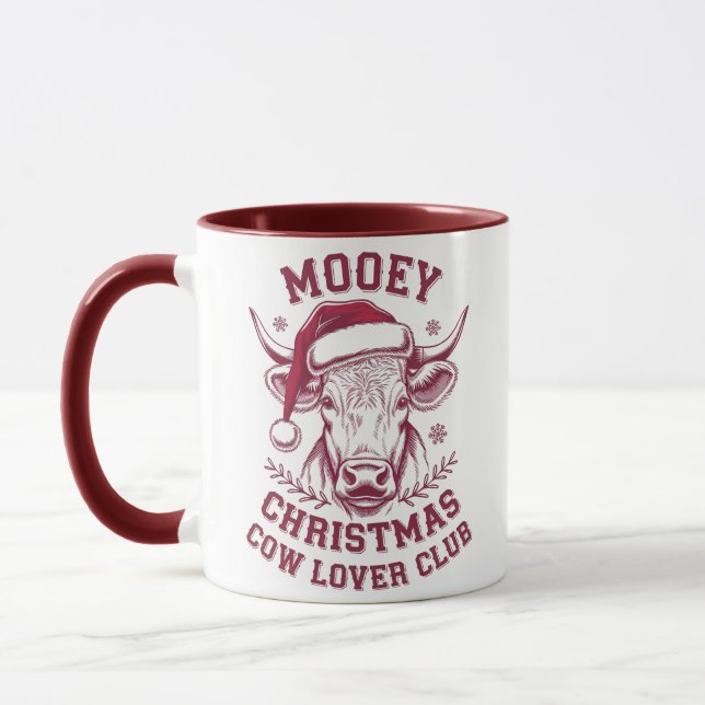 Taza Mooey Navidades Western Cow Lover Club Xmas (Izquierda)