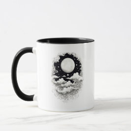 Taza Moon Mug | Mug celestial | Impresa de ambos lados