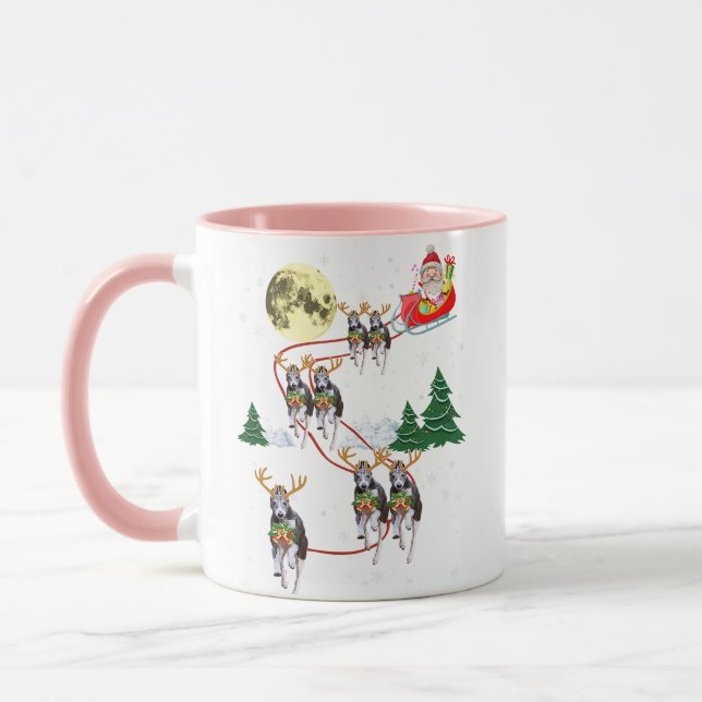 Taza Moon Santa Xmas D Navidades de renos de marioneta  (Izquierda)