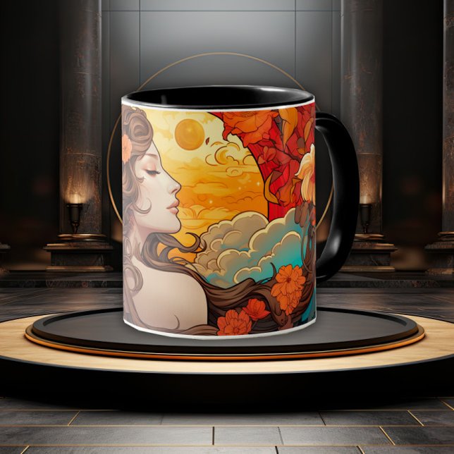 Taza Moonlit Muse Art Nouveau (Subido por el creador)