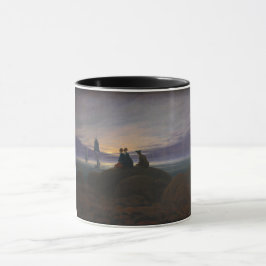 Taza Moonrise by the Sea (por Caspar David Friedrich)