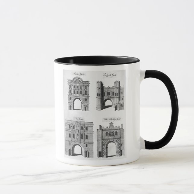 Taza Moorgate, Cripplegate, Ludgate Bridgegate (Derecha)