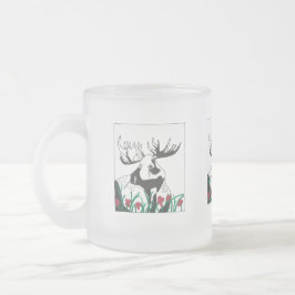 Taza Moose artístico Woodland