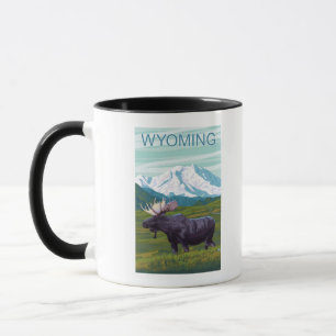 Taza Moose con MountainWyoming