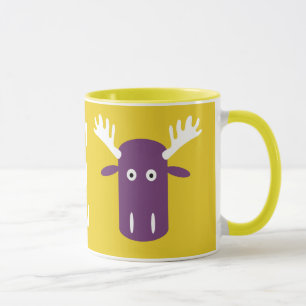Taza Moose Head Pop Art personalizado Mugs monogramas